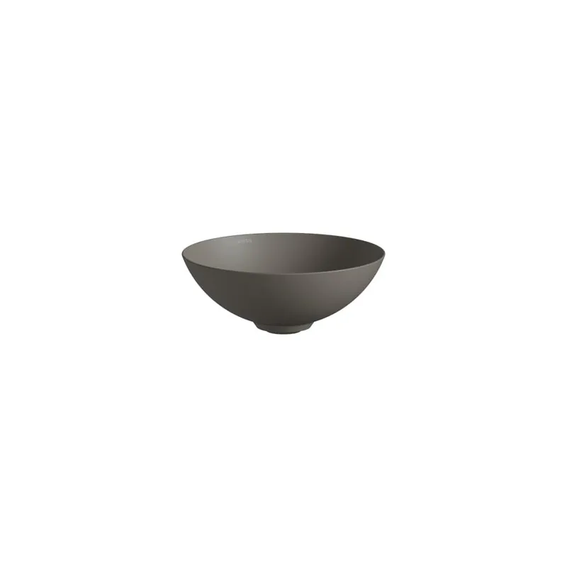 Goedkoop Characters - umyvadlová mísa 30x30 bez otvoru pro baterii, bez přepadu, Vitreon Steel Gravel mat (H512CA17071121)