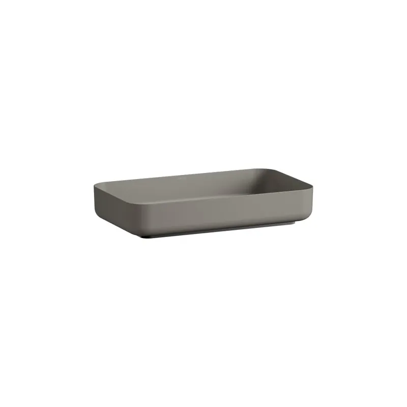 Alleen Vandaag Stream - umyvadlová mísa 59,9x34,9 bez otvoru pro baterii, bez přepadu, Vitreon Steel Gravel mat (H512SR67071121)