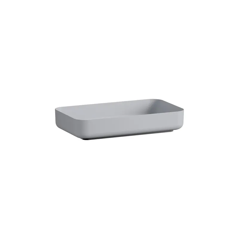Stream - umyvadlová mísa 59,9x34,9 bez otvoru pro baterii, bez přepadu, Vitreon Steel Nordic mat (H512SR67101121) Betaalbaar