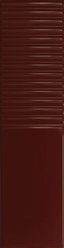 Lage Kosten Groove burgundy 2 gloss - obkládačka 7,8x29,8 vínová lesklá (6006489)
