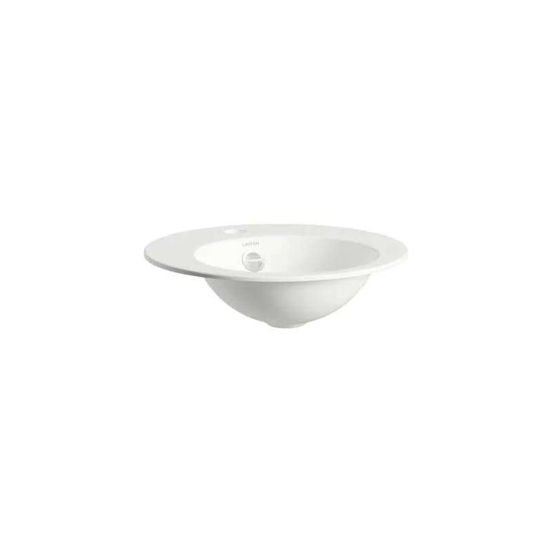 Form - zápustné umyvadlo 40x40 otvor pro baterii, s přepadem, Vitreon Steel bílá (H517FM30001041) Aanbieding