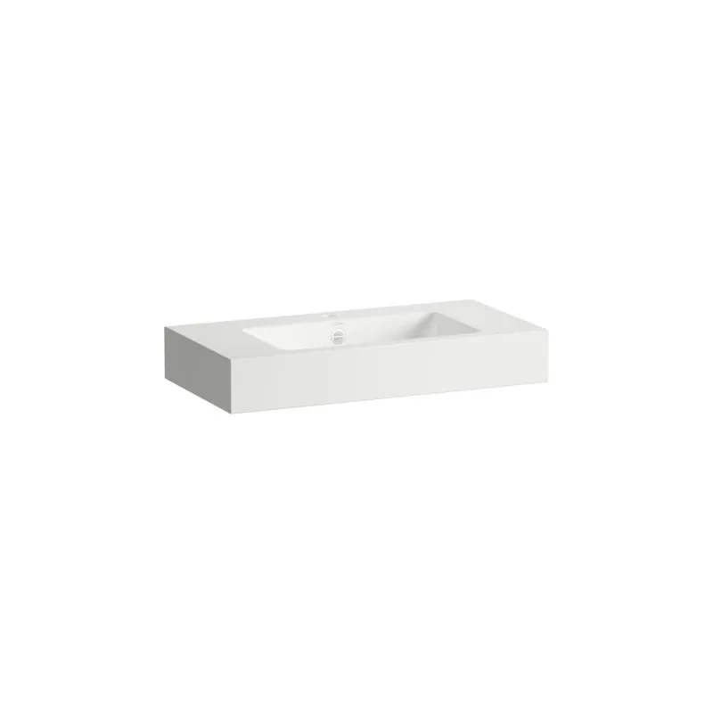 Classics - závěsné umyvadlo 80x40,5 otvor pro baterii, s přepadem, Vitreon Steel bílá (H510CL40001041) Gecertificeerd