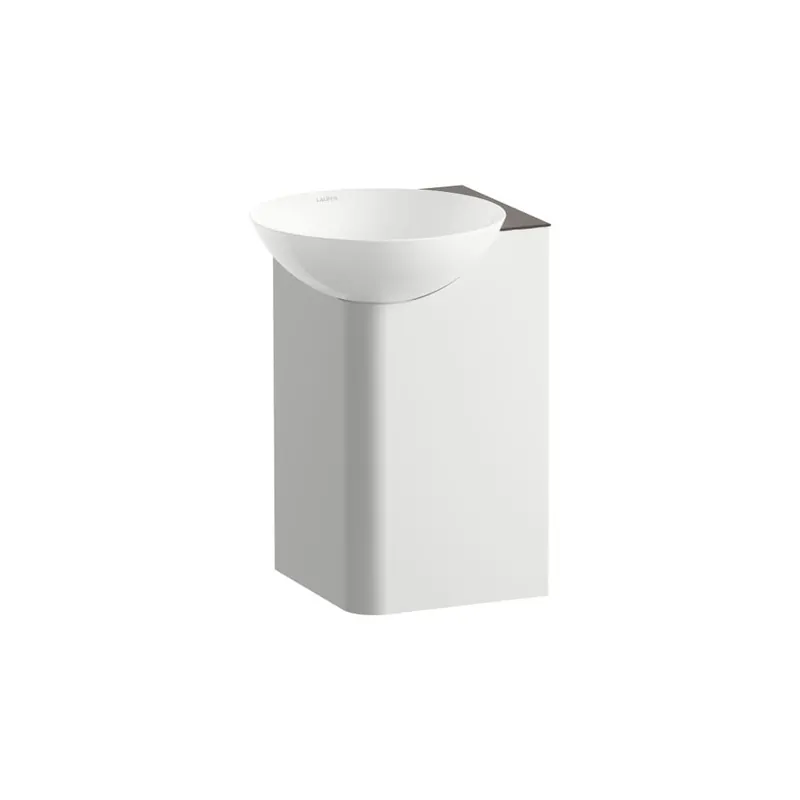 Nu Kopen Insert - závěsné umyvadlo 35x35 otvor pro baterii, bez přepadu, Vitreon Steel antracitově hnědá (H586IN27111111)