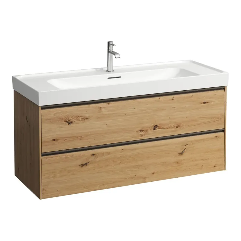 Meda - skříňka 118x45 pod umyvadlo H814111, 2 zásuvky, divoký dub (H4216320112671) Laatste Kans