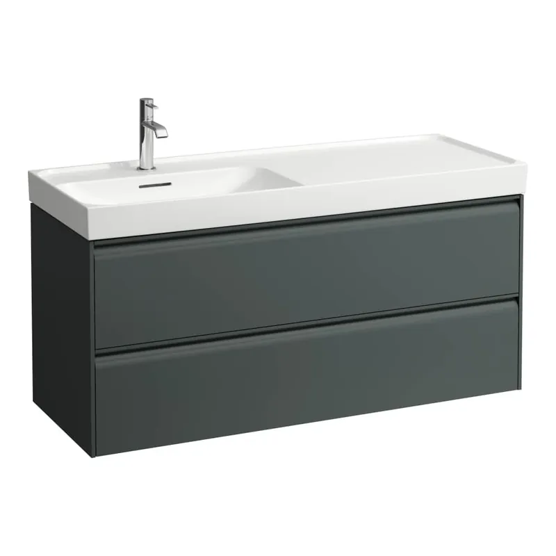 Meda - skříňka 118x45 pod umyvadlo H817110, 2 zásuvky, šedá traffic (H4217720112661) Seizoensaanbieding