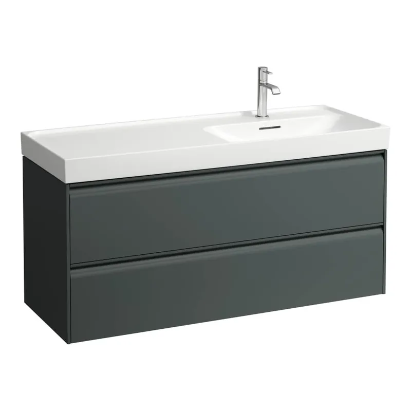 Laatste Versie Meda - skříňka 118x45 pod umyvadlo H817119, 2 zásuvky, šedá traffic (H4217620112661)
