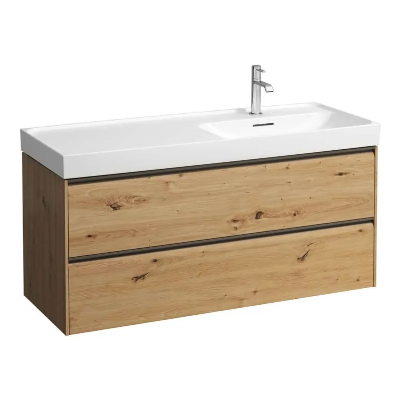Meda - skříňka 118x45 pod umyvadlo H817119, 2 zásuvky, divoký dub (H4217620112671) Gratis Retour