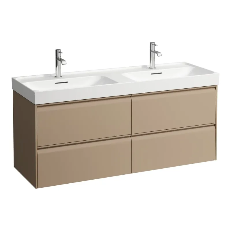 Tijdelijk Beschikbaar Meda - skříňka 128x45 pod dvojumyvadlo H814112, 4 zásuvky, cappuccino (H4216440114651)