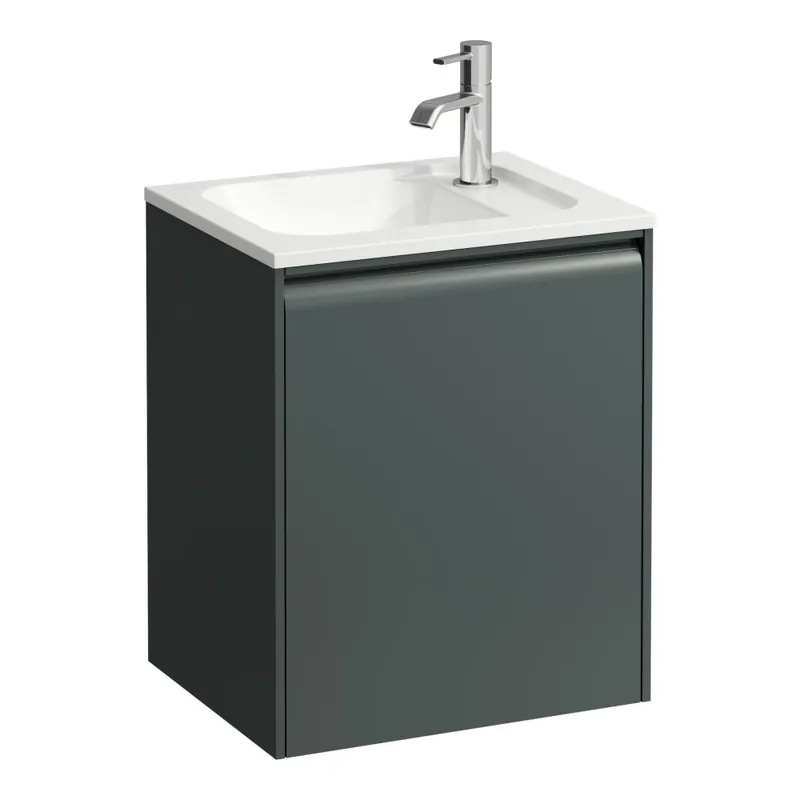 Koopje Meda - skříňka 43,5x34 pod umývátko H814110, 1 dvířka, panty vpravo, šedá traffic (H4216620112661)