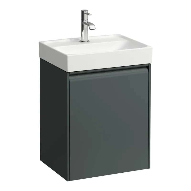 Meda - skříňka 43,5x34 pod umývátko H815111, 1 dvířka, panty vpravo, šedá traffic (H4215420112661) Direct Beschikbaar