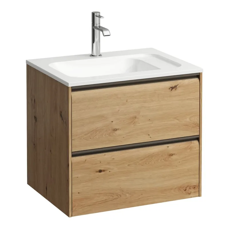 Gecertificeerd Meda - skříňka 57x44 pod umyvadlo H814113, 2 zásuvky, divoký dub (H4216720112671)