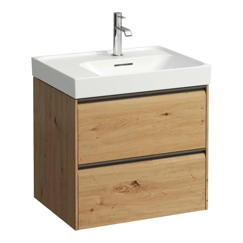 Fabrieksprijs Meda - skříňka 58,5x45 pod umyvadlo H817112, 2 zásuvky, divoký dub (H4217220112671)