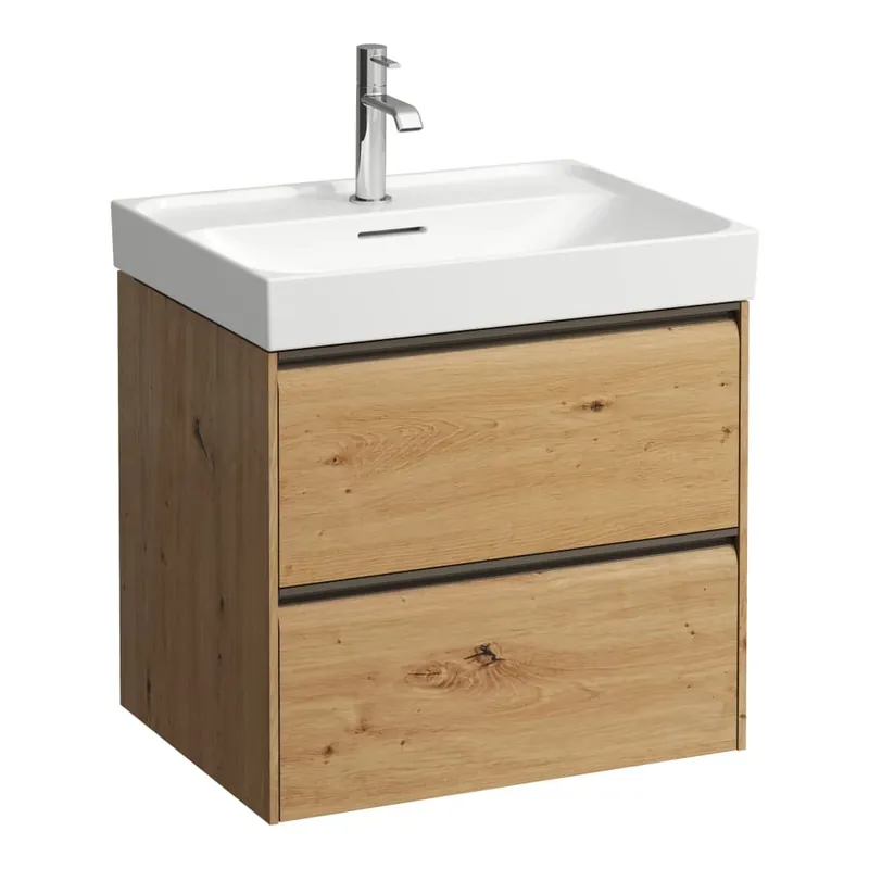 Meda - skříňka 58x45 pod umyvadlo H810113, 2 zásuvky, divoký dub (H4215720112671) Shop Nu
