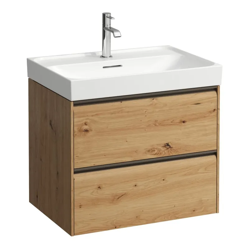 Flitsaanbieding Meda - skříňka 64x45 pod umyvadlo H810114, 2 zásuvky, divoký dub (H4215820112671)