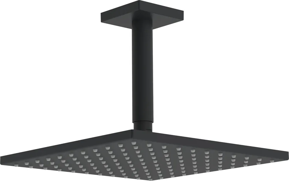 Kup Teď Hansaviva - hlavová sprcha, čtvercová 250x250 mm, přívod od stropu 70 - 190 mm, černá matná (0419034033)