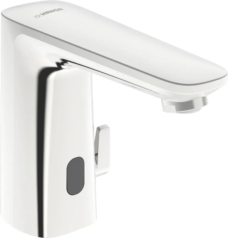 Hansaelectra - umyvadlová baterie, 3 V, Bluetooth, kompozit, průtok 3.42 l/min, vyložení 117 mm (921022190004) Vrácení Zdarma