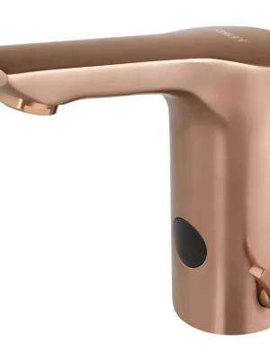 Uitverkoop SLU 76FXB Automatická stojánková baterie s regulací, úzký výtok, dvě vody, rose gold matt, 6 V (13767)