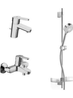 Betaalbaar Hansaprimo - set pro koupelnu umyvadlová, vanová baterie, sprchová souprava (49000000)