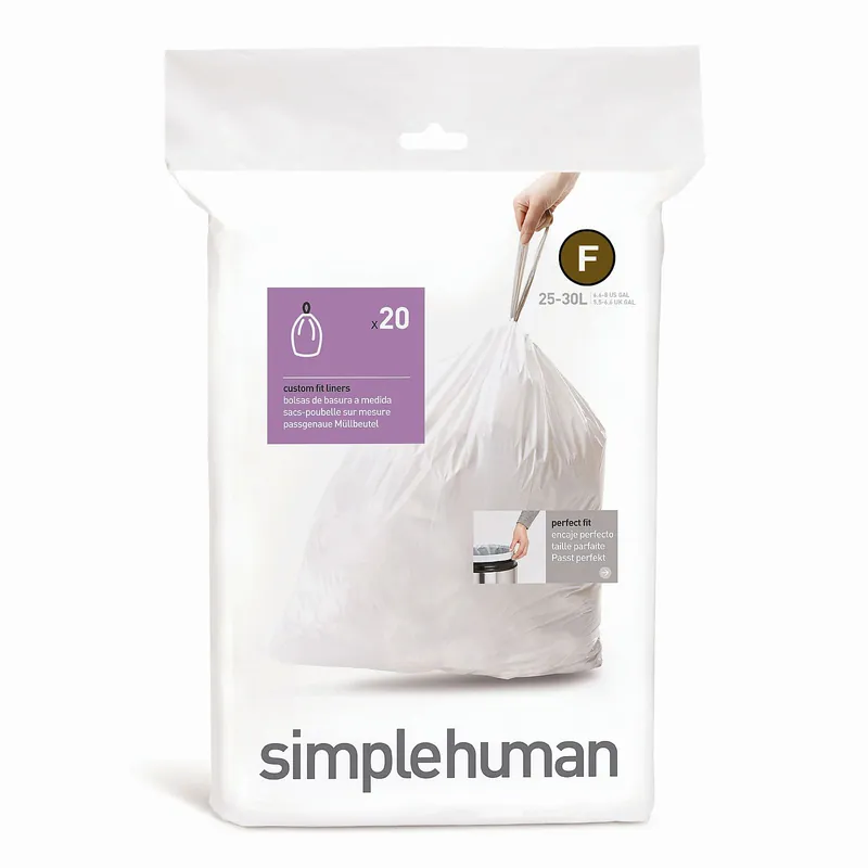 Sáčky do odpadkového koše 25 L, Simplehuman typ F, zatahovací, 20 ks v balení, 20 µm (CW0165) Tijdelijk Beschikbaar