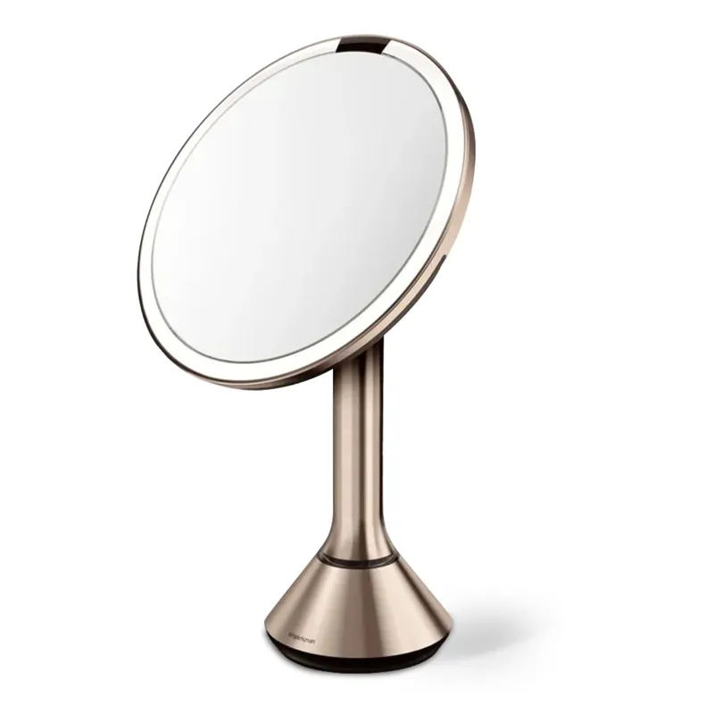 Snelle Levering Kosmetické zrcátko Simplehuman Sensor Touch, DUAL LED osvětlení, 5x, dobíjecí, Rose Gold (ST3053)