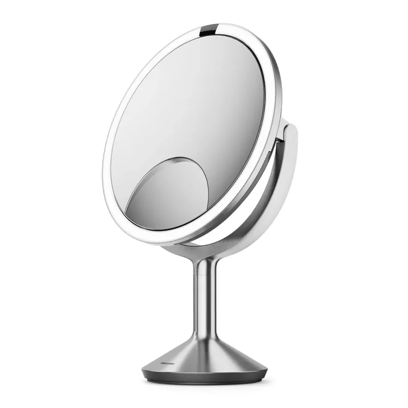Kosmetické zrcátko Simplehuman Sensor TRIO MAX, DUAL LED osvětlení, 1x/5x/10, síťové (ST3050) Laatste Kans