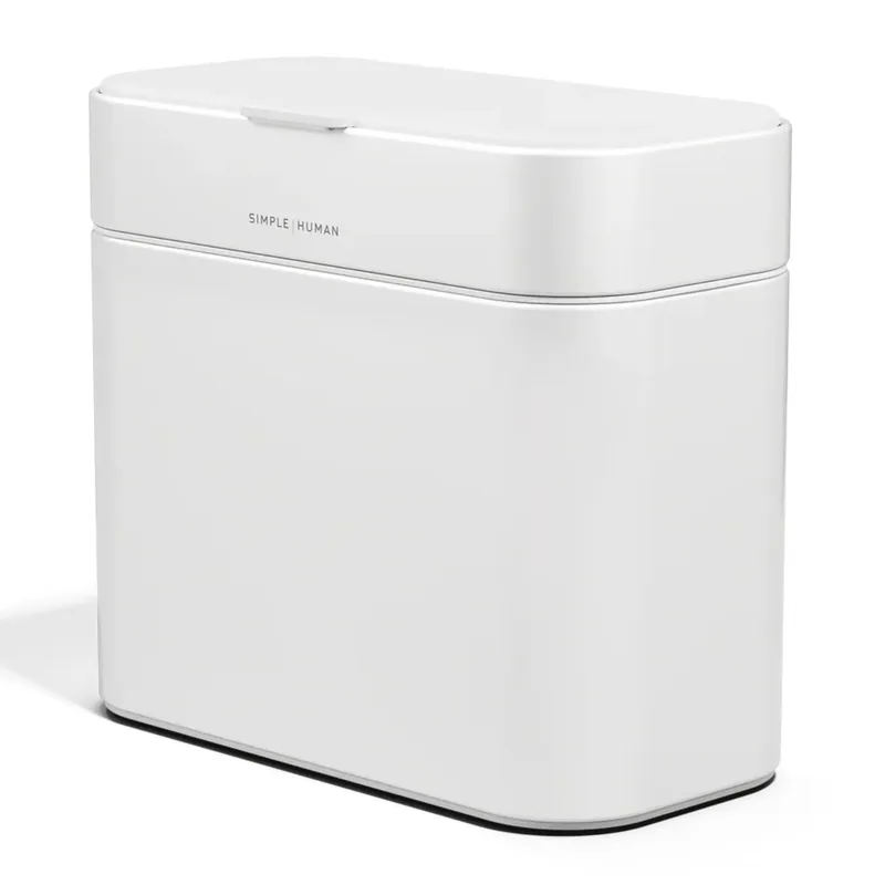 Odpadkový koš Simplehuman na kompostovatelný odpad z kuchyně – 4l, bílá ocel (CW1648) Laatste Kans