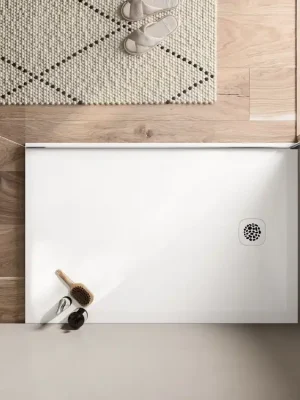 Zlevněný Air bílá - obdélníková sprchová vanička 180x90, Mineralite (W37AS18009009)