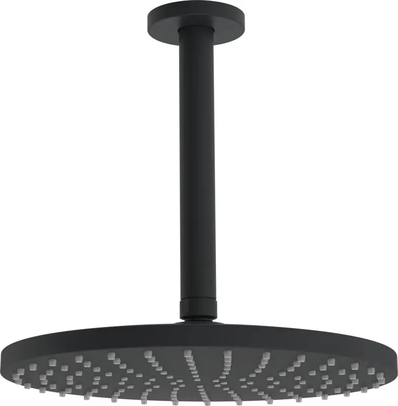 Must-Have Hansaviva - hlavová sprcha, kulatá, průměr 250 mm, přívod od stropu 243 mm, černá matná (4427020033)