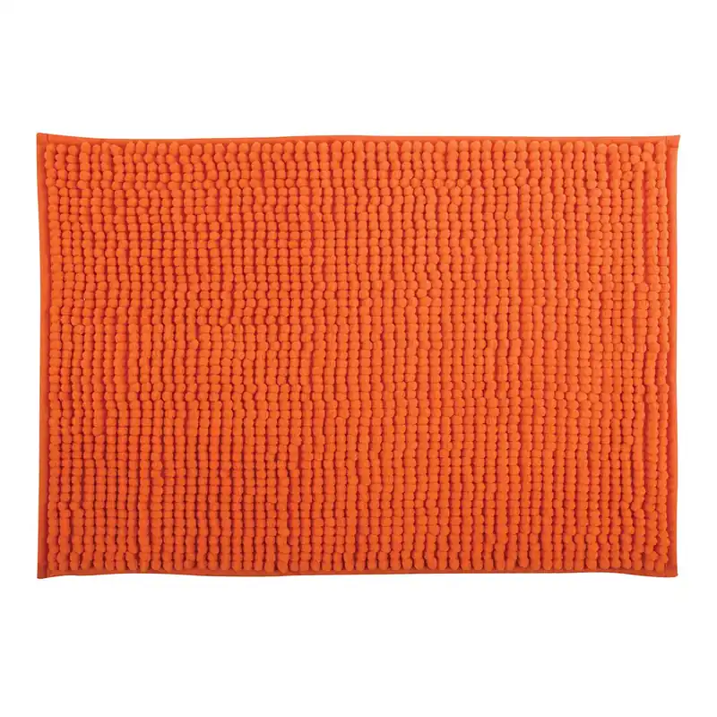 Meest Verkocht MSV koupelnová předložka CHENILLE, oranžová, mikrovlákno, protiskluzová, 60 x 90 cm (141632)