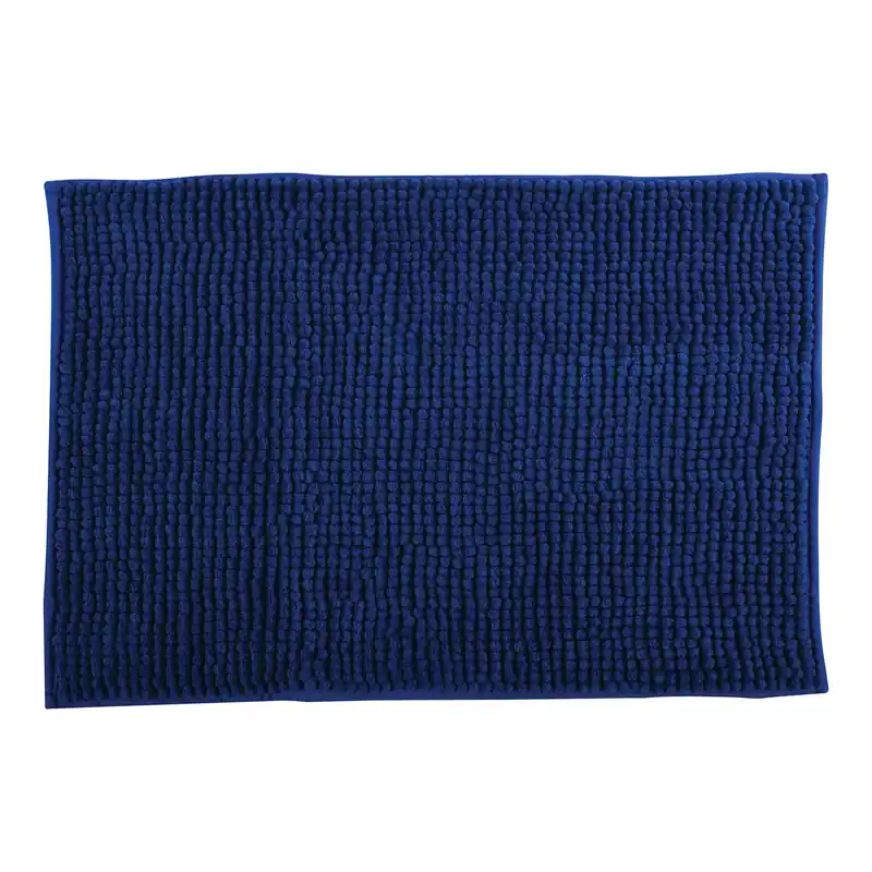 MSV koupelnová předložka CHENILLE, tmavě modrá, mikrovlákno, protiskluzová, 40 x 60 cm (141613) Gratis Retour