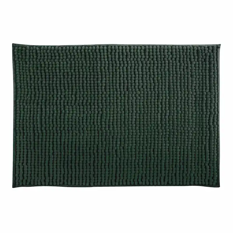 Koopje MSV koupelnová předložka CHENILLE, tmavě zelená, mikrovlákno, protiskluzová, 60 x 90 cm (141637)