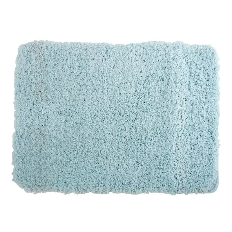Lage Prijs MSV koupelnová předložka MICROFIBER, světle modrá, polyester, protiskluzová, 50 x 70 cm (140869)