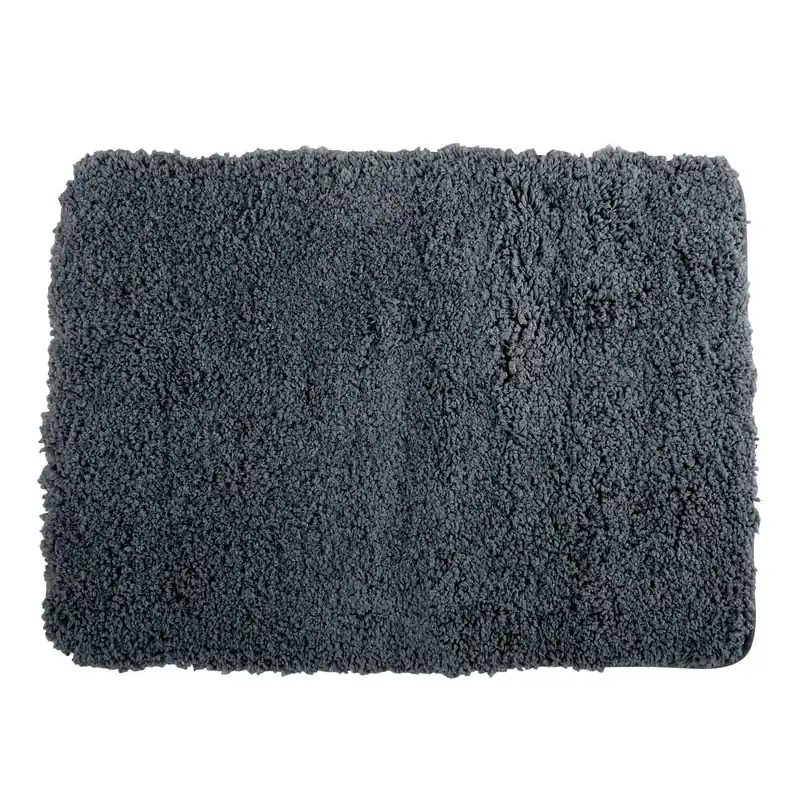 MSV koupelnová předložka MICROFIBER, tmavě šedá, polyester, protiskluzová, 50 x 70 cm (141645) Speciale Aanbieding
