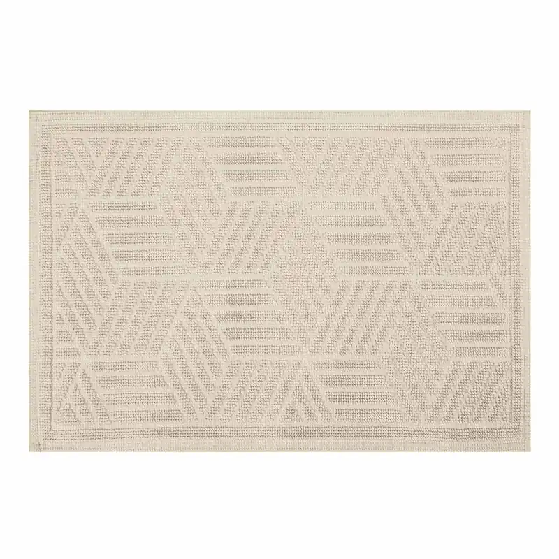 Spirella koupelnová předložka CUBO, béžová, bavlna, 50 x 80 cm (10.19215) Direct Verzonden