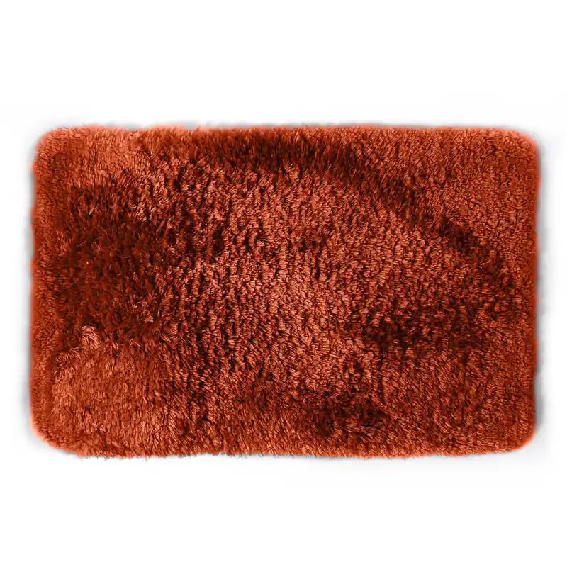 Spirella koupelnová předložka FINO, vysoký vlas, terakota, mikrovlákno, 70 x 120 cm (10.29445) Shop Nu