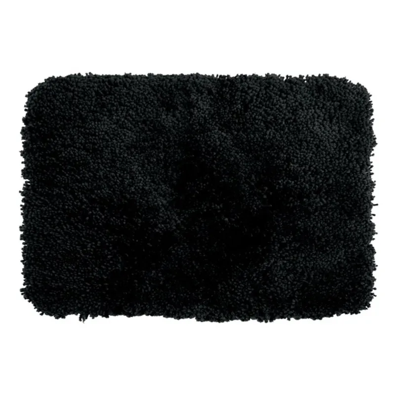 Spirella koupelnová předložka HIGHLAND, vysoký vlas, černá, mikrovlákno, 70 x 120 cm (10.16222) Snelle Levering