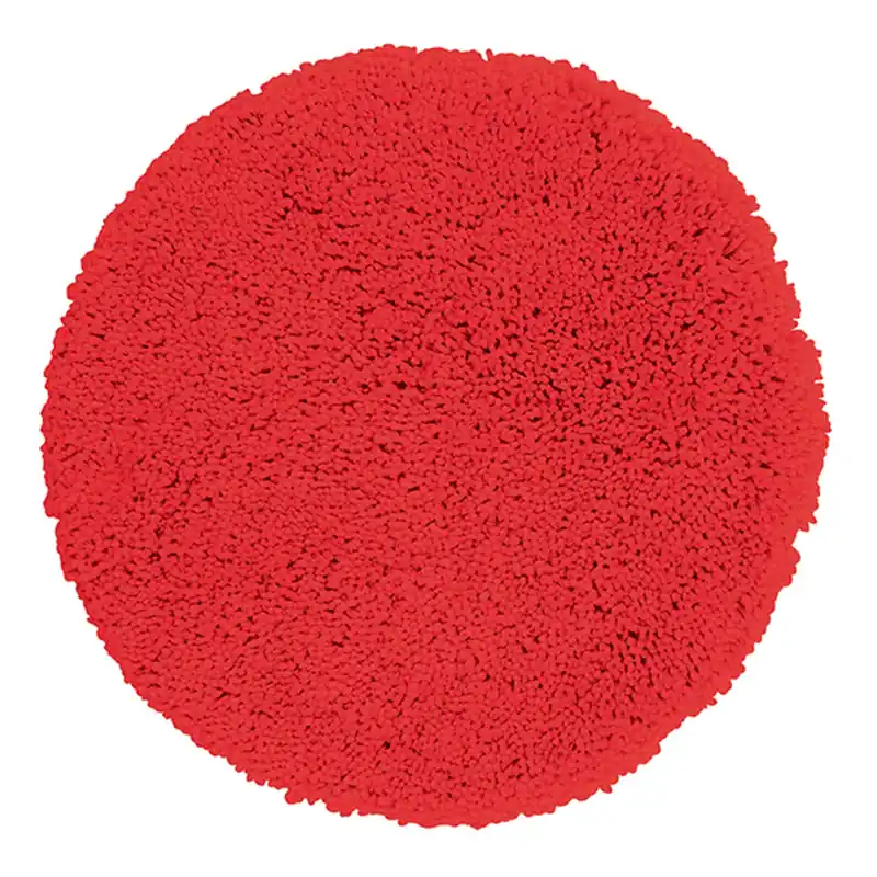 Spirella kulatá koupelnová předložka HIGHLAND, červená, mikrovlákno, průměr 60 cm (10.14372) Koop Vandaag