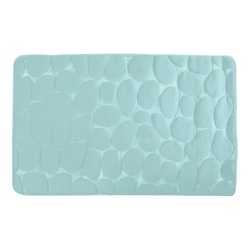 MSV koupelnová předložka PEBBLES, pastelově zelená, PU pěna, protiskluzová, 50 x 80 cm (142127) Betrouwbaar