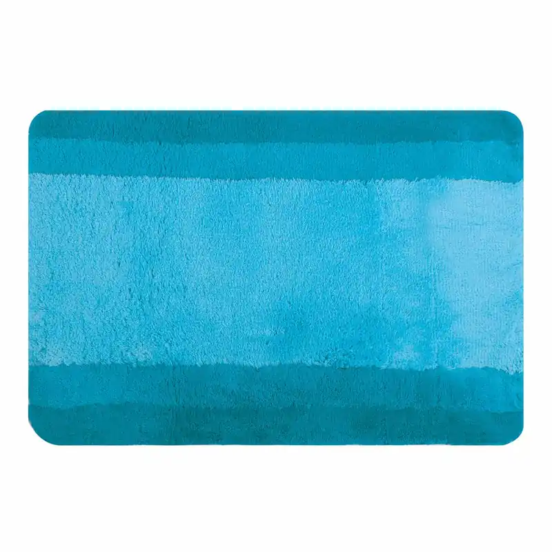 Fabrieksprijs Spirella koupelnová předložka BALANCE, tyrkysová, polyester, protiskluzová, 55 x 65 cm (10.09218)