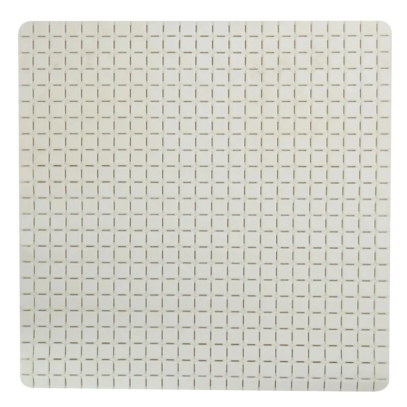 Tijdelijk Beschikbaar MSV protiskluzová podložka do sprchy QUADRO Premium, bílá, SBS kaučuk, 54 x 54 cm (142913)