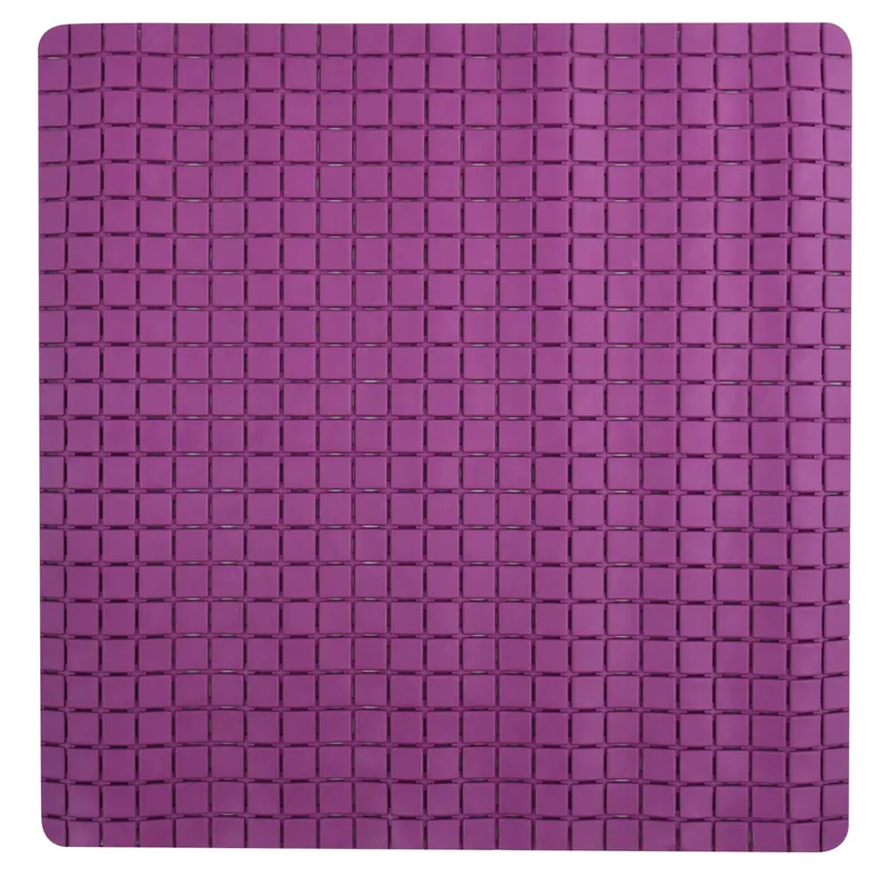 Shop Nu MSV protiskluzová podložka do sprchy QUADRO Premium, fialová, SBS kaučuk, 54 x 54 cm (142923)