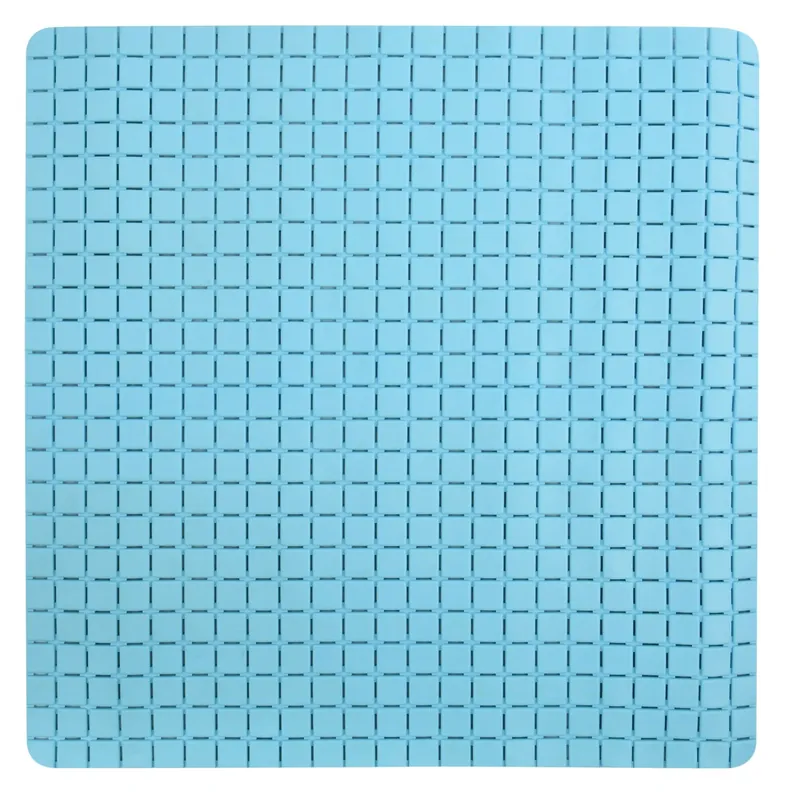 MSV protiskluzová podložka do sprchy QUADRO Premium, nebesky modrá, SBS kaučuk, 54 x 54 cm (142917) Koopje