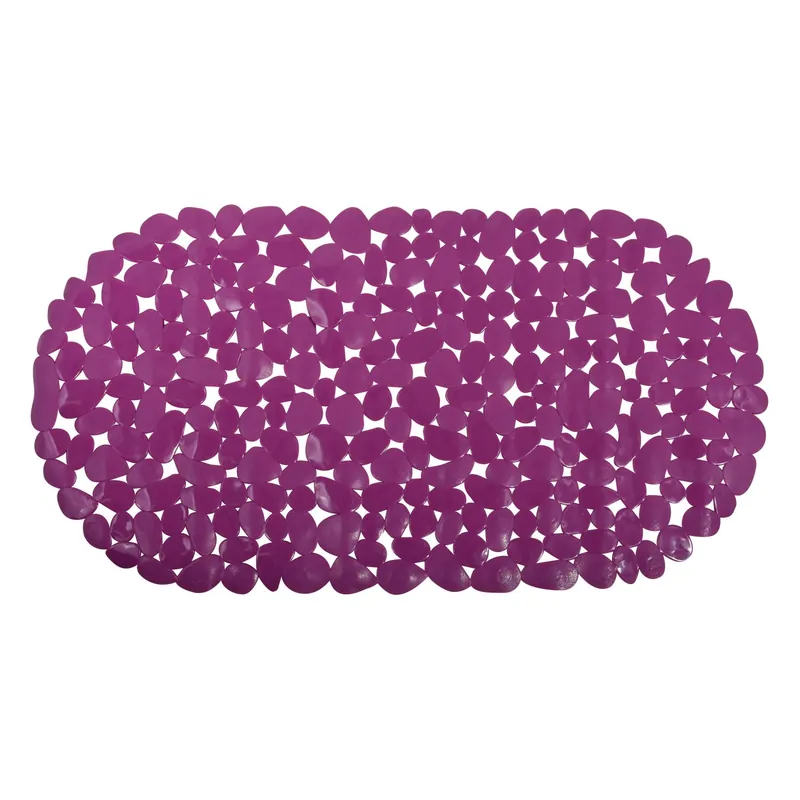 MSV protiskluzová podložka do vany GALETS, fialová, PVC, 35 x 68 cm (140966) Op = Op
