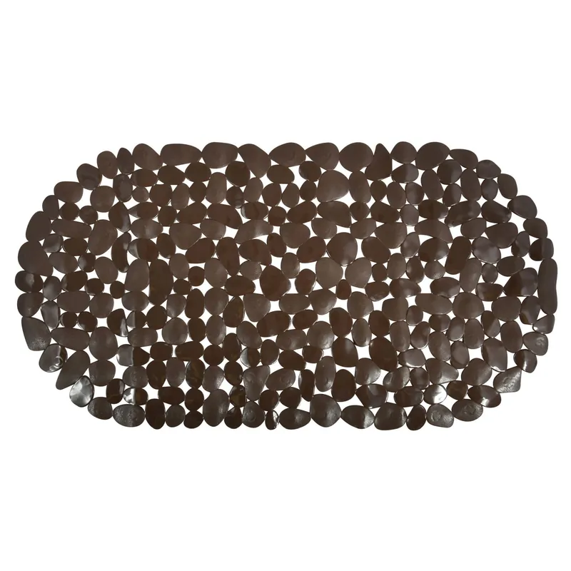 Tijdelijk Beschikbaar MSV protiskluzová podložka do vany GALETS, hnědá, PVC, 99 x 39 cm (141204)