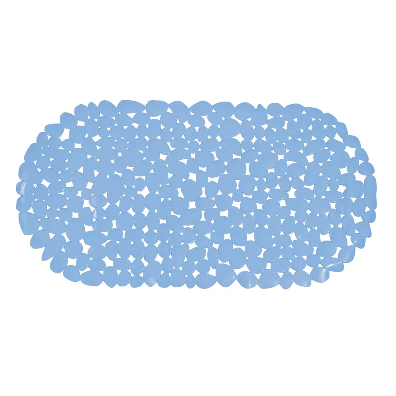 MSV protiskluzová podložka do vany GALETS, pastelově modrá, PVC, 35 x 68 cm (140879) Seizoensaanbieding