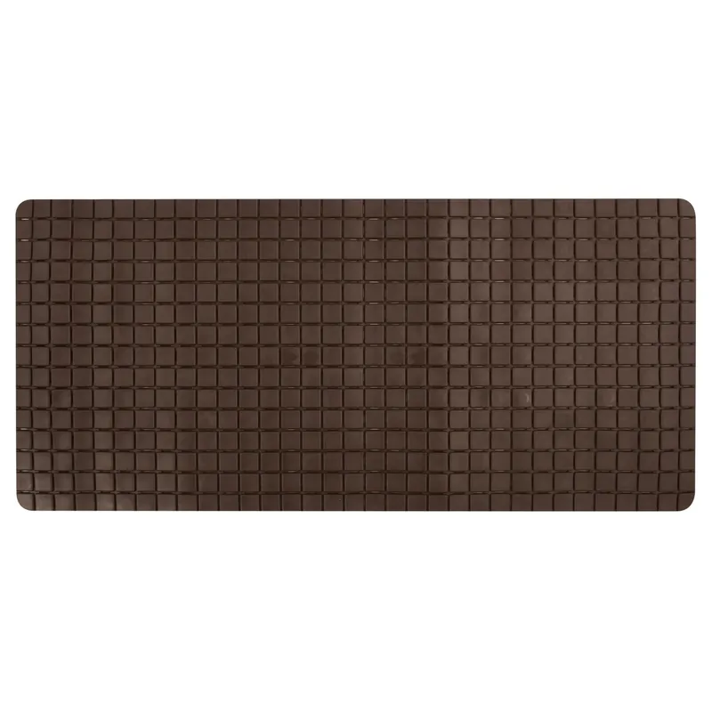 Gereduceerde Prijs MSV protiskluzová podložka do vany QUADRO Premium, hnědá, SBS kaučuk, 36 x 76 cm (142907)