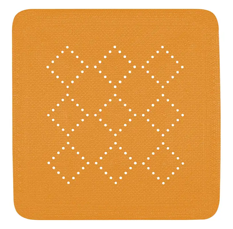 Spirella protiskluzová podložka do sprchy ALASKA, oranžová, PVC, 55 x 55 cm (10.13376) Betaalbaar