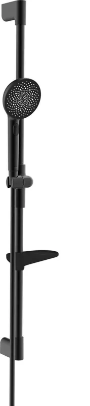 Hansaaurelia - sprchová souprava, nástěnná tyč 76 cm, ruční sprcha 3polohová, černá matná (4715013033) Speciale Aanbieding