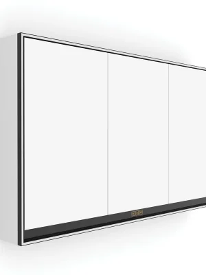 Blesková Nabídka Černá LED podsvícená zrcadlová skříňka 1200 (GAC 10006VX-90)