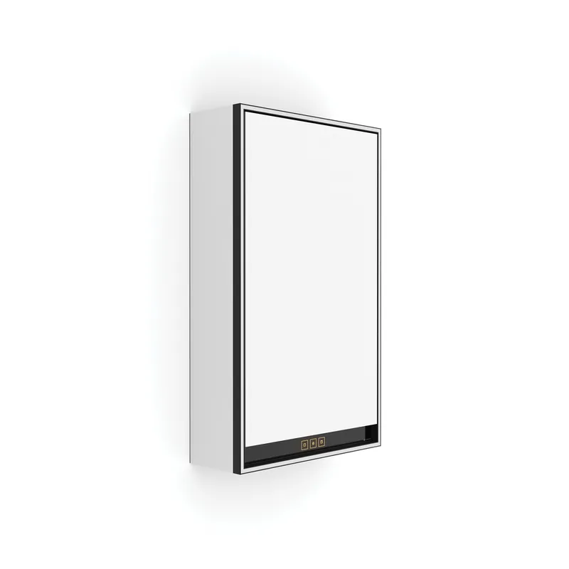 Actieprijs Černá LED podsvícená zrcadlová skříňka 400 levá (GAC 10000L-VX-90)